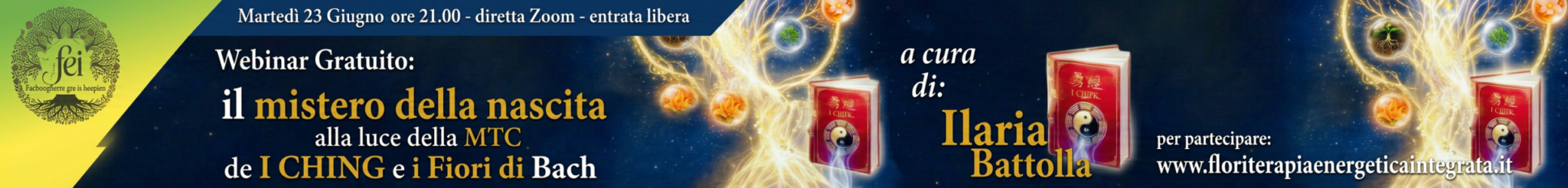 Webinar gratuito 23 giugno - I Ching, Cielo Anteriore e Fiori di Bach