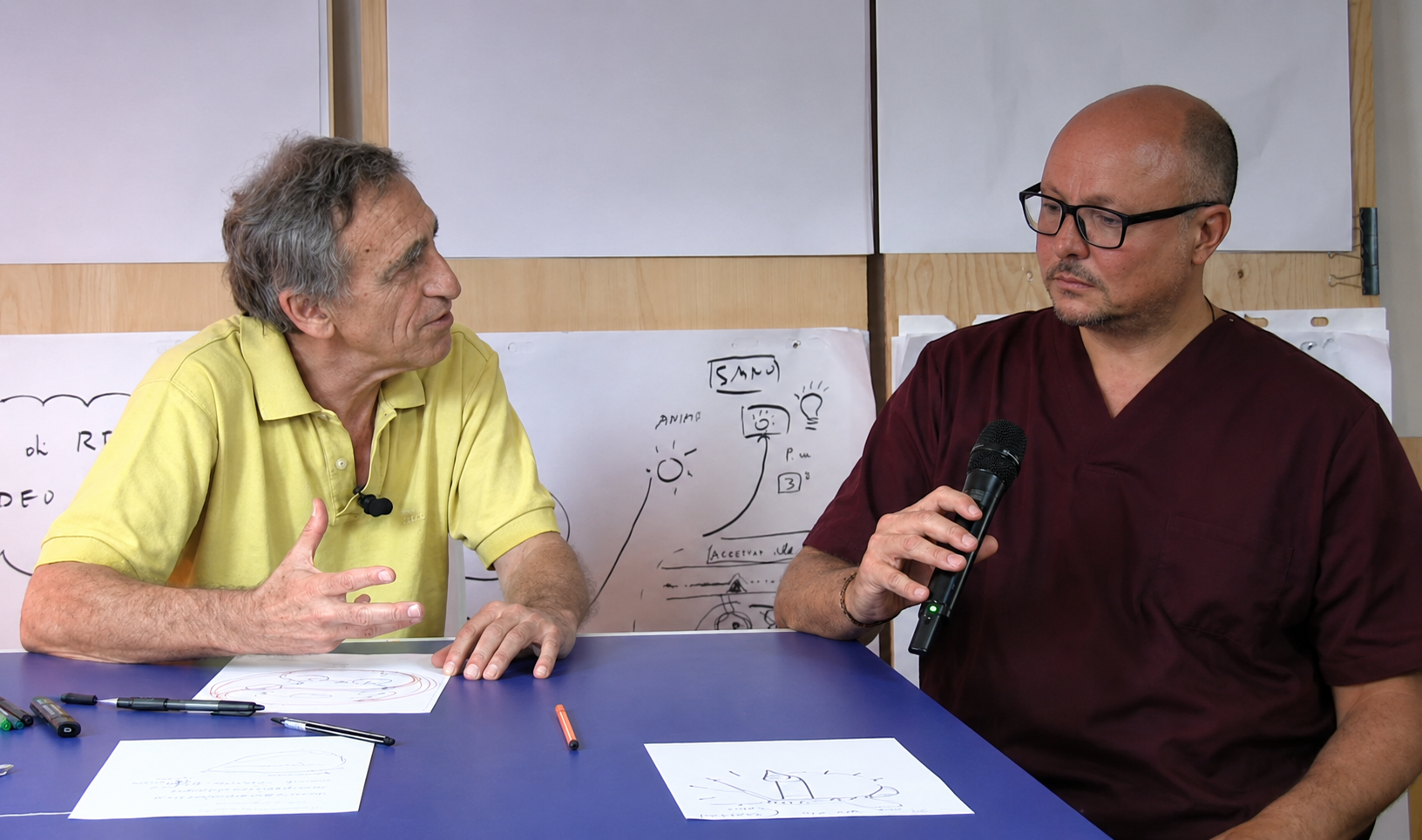 Mauro Scardovelli e Andrea Bologna nella formazione sulla relazione d'aiuto e le Medicine Antiche